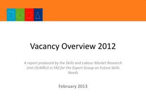 Vacancy Overview 2012 Presentation